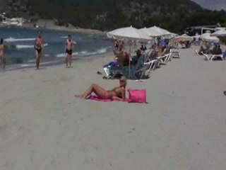 Blonde Bitch Got Nailed In Ibiza