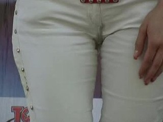 Wetting white jeans